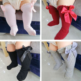 New baby socks Kids Toddlers Girls Big Bow