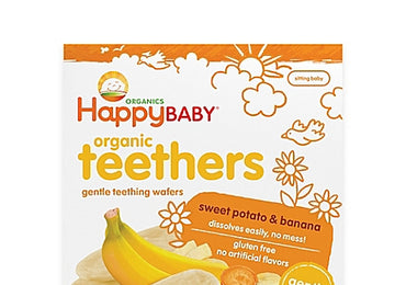 Happy Baby Teethers Teething Wafers Sweet Potato & Banana (6x1.7 OZ)